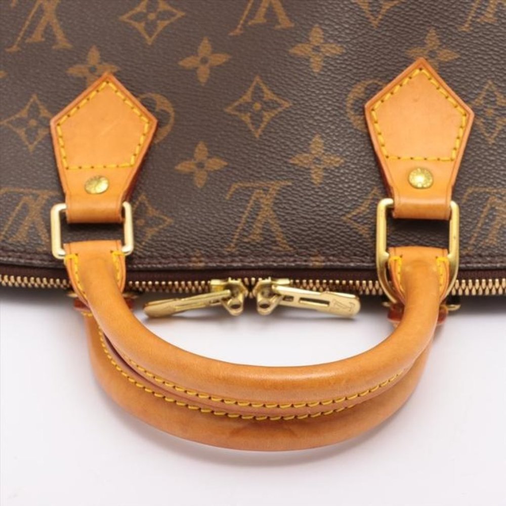 Louis Vuitton Alma W Pm W Lock Brown Monogram Canvas Tote - Picture 2 of 11